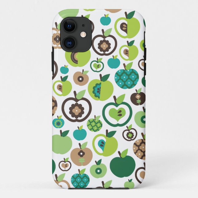 Cute retro apple flower pattern design Case-Mate iPhone case (Back)