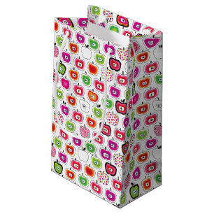 Cute retro apple pattern small gift bag