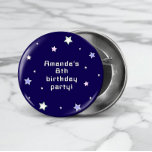 Cute Retro Arcade Game Kids Birthday  3 Cm Round Badge<br><div class="desc">Cute retro birthday invitation featuring pastel arcade video game illustrations paired with fun,  stylish typography on different colour backgrounds. You can find more matching items from this collection in my store.</div>