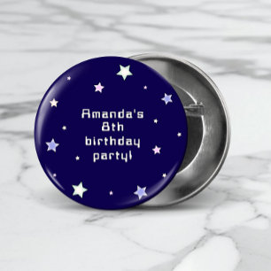 Cute Retro Arcade Game Kids Birthday  3 Cm Round Badge