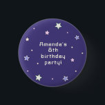 Cute Retro Arcade Game Kids Birthday  3 Cm Round Badge<br><div class="desc">Cute retro birthday invitation featuring pastel arcade video game illustrations paired with fun,  stylish typography on different colour backgrounds. You can find more matching items from this collection in my store.</div>
