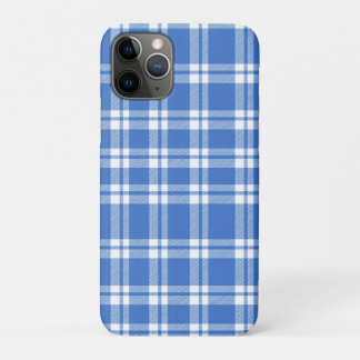 Cute Retro Blue Gingham Plaid Pattern Case-Mate iPhone Case