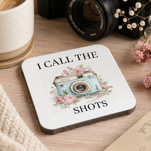 Cute Retro Camera Coaster for Photography Lovers