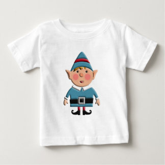 Cute Retro Christmas Elf Baby T-Shirt