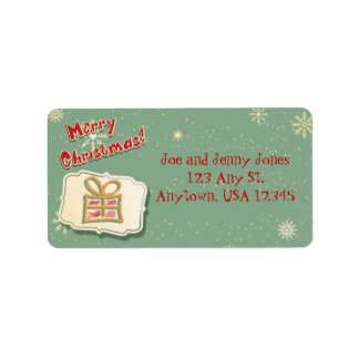 Cute Retro Christmas Label
