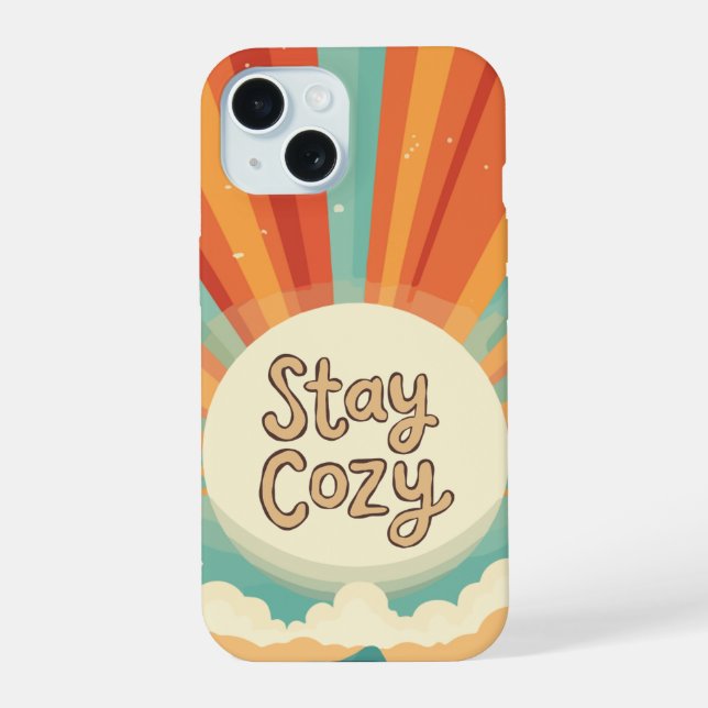 Cute Retro	Clean Phone Case | stay cosy (Back)