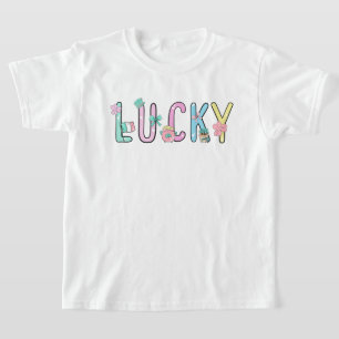 Cute Retro Coquette Lucky St Patrick's Day T-Shirt