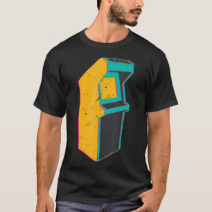Cute Retro Distressed 80's Arcade Cabinet Game Gif T-Shirt
