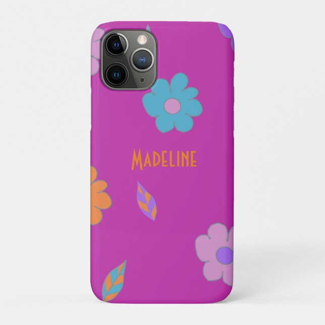 Cute Retro Flower Case-Mate iPhone Case (Back)