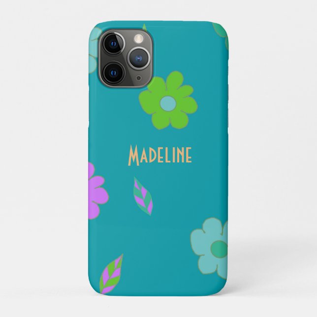 Cute Retro Flower Case-Mate iPhone Case (Back)