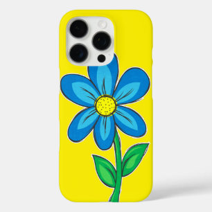 Cute Retro Flower Illustration Drawing iPhone 16 Pro Case