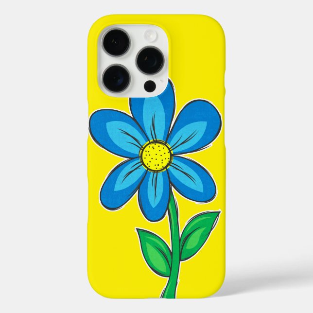 Cute Retro Flower Illustration Drawing Case-Mate iPhone Case (Back)