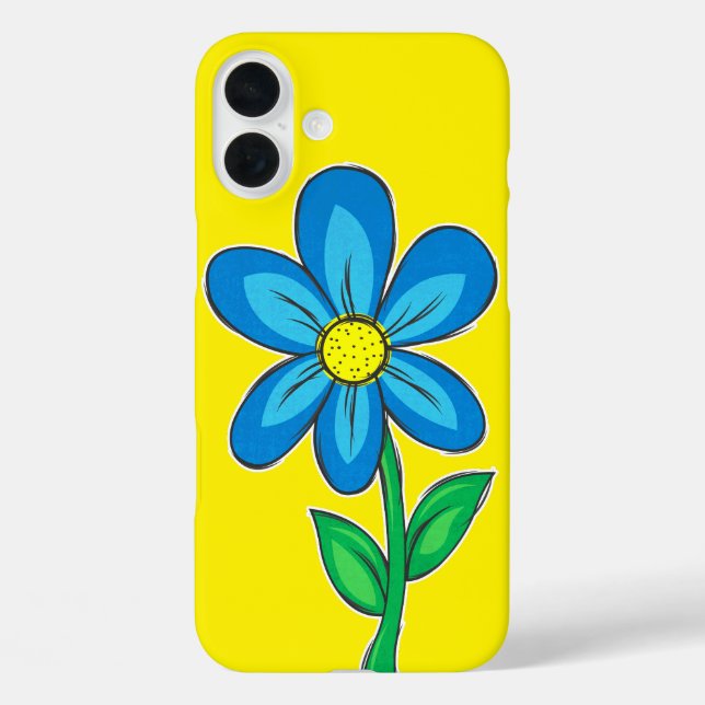 Cute Retro Flower Illustration Drawing Case-Mate iPhone Case (Back)