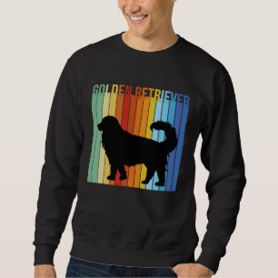 Cute Retro Golden Retriever Rainbow Sweatshirt