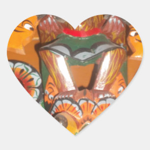 Cute Retro Halloween Bash Hakuna Matata Party Gift Heart Sticker
