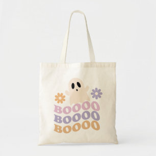 Cute Retro Halloween Ghost Boo Tote Bag