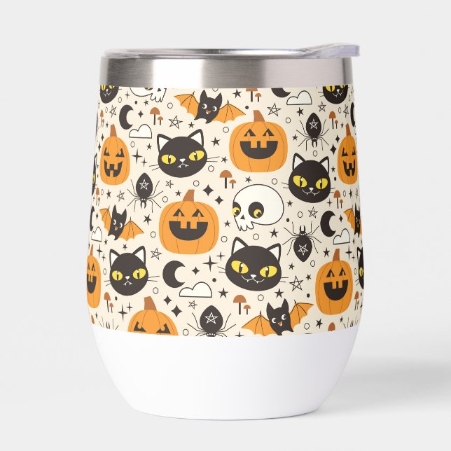 Cute Retro Halloween Pattern (Left)