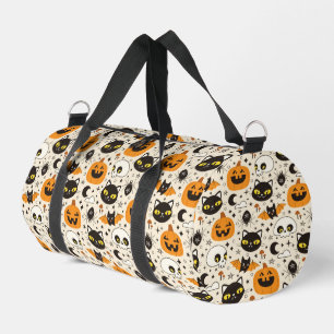 Cute Retro Halloween Pattern Duffle Bag