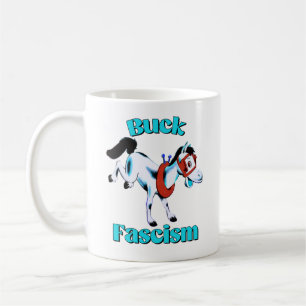 Cute Retro Horse - Buck Fascism Coffee Mug
