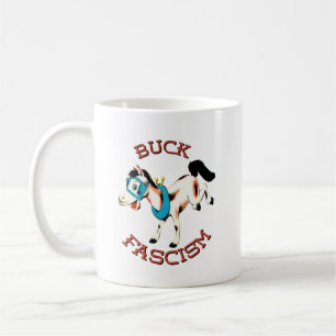 Cute Retro Horse - Buck Fascism Coffee Mug