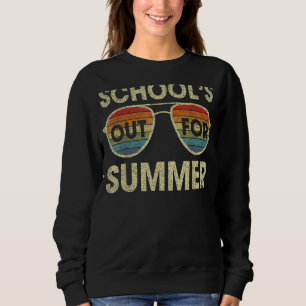 Cute Retro Last Day Of School Schools Out For Summ Sweatshirt