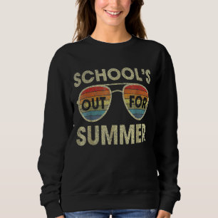 Cute Retro Last Day Of School Schools Out For Summ Sweatshirt