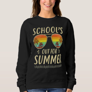 Cute Retro Last Day Of School Schools Out For Summ Sweatshirt