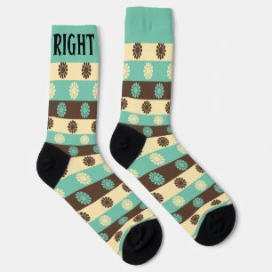 Cute Retro Left & Right Socks
