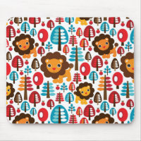 cute retro Lion kids illustration