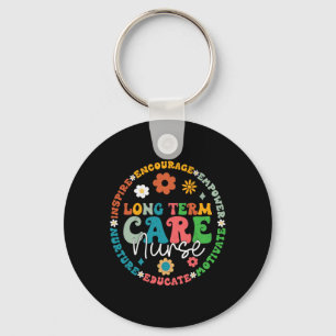 Cute Retro Ltc Nurse Long Term Care Nurse Apprecia Key Ring