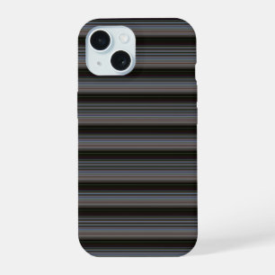 Cute retro modern stripes iPhone 15 case