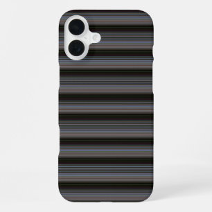 Cute retro modern stripes iPhone 16 plus case