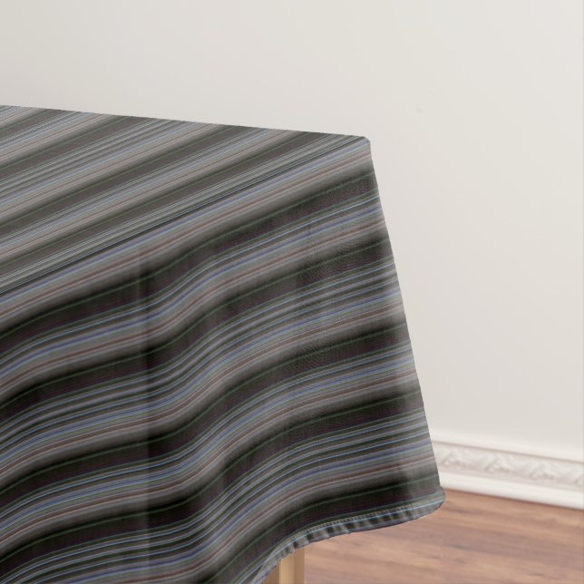 Cute retro modern stripes tablecloth (In Situ)