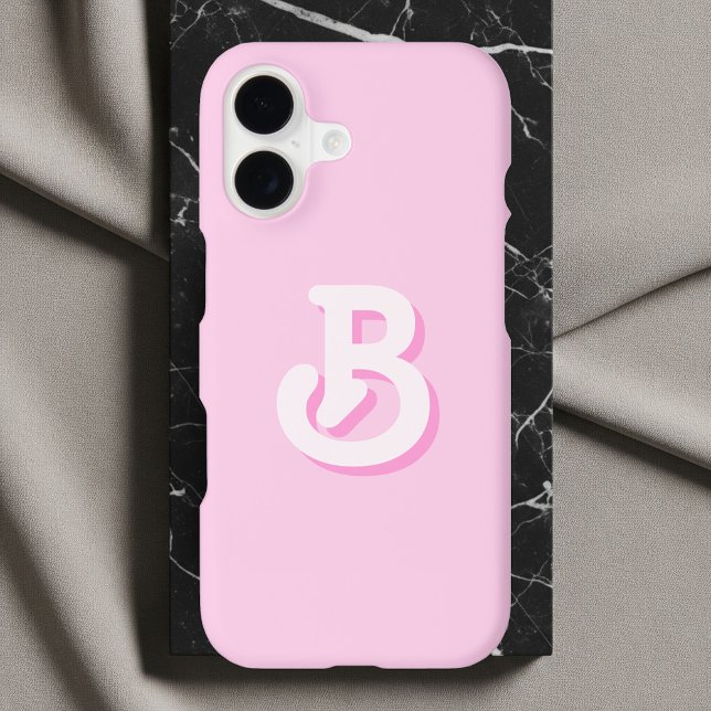 Cute Retro Monogram Pink (Creator Uploaded)