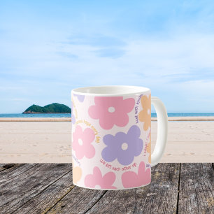 Cute Retro Nurse Gift, Floral RN Graduation Coffee Mug