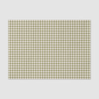 Cute Retro Olive Green Gingham Plaid Pattern 