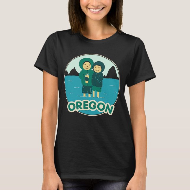 Cute Retro Oregon T-Shirt (Front)