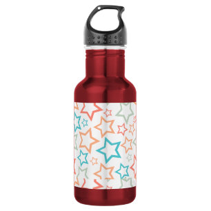 Cute Retro Pastel Stars Summer Aesthetic Water Bot 532 Ml Water Bottle