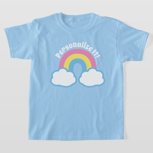 Cute Retro Rainbow T-Shirt (Laydown)