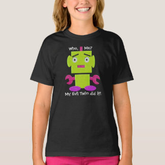Cute Retro Robot - Ghoul Green - Evil Twin T-Shirt