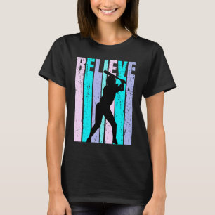 Cute Retro Softball Birthday Team Sports Coach Coa T-Shirt