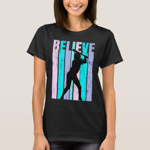 Cute Retro Softball Birthday Team Sports Coach Coa T-Shirt