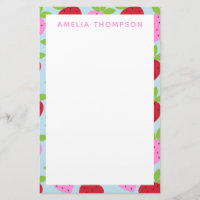 Cute Retro Strawberry Fruit Pattern Personalised