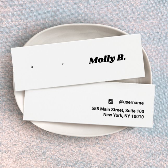 Cute Retro Stud Earring Jewellery Display Card (Creator Uploaded)