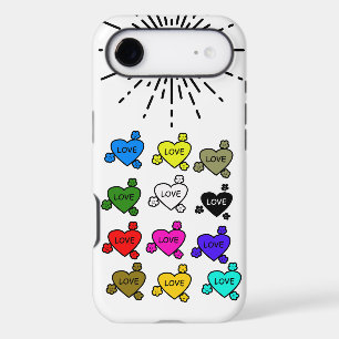 Cute Retro Stylish Hearts Pattern Newest Case-
