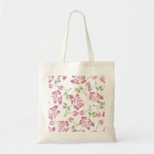 Cute Retro Summer Floral Tote Bag