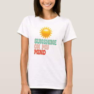 Cute Retro Sunshine on My Mind Summer Beach T-Shirt