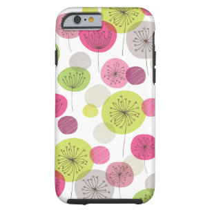 Cute retro tree flower pattern design iPhone 6 cas Tough iPhone 6 Case