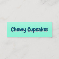 Cute retro typography mint sweet bakery cupcakes