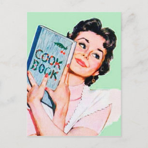 Cute retro vintage any purpose kitchen postcard